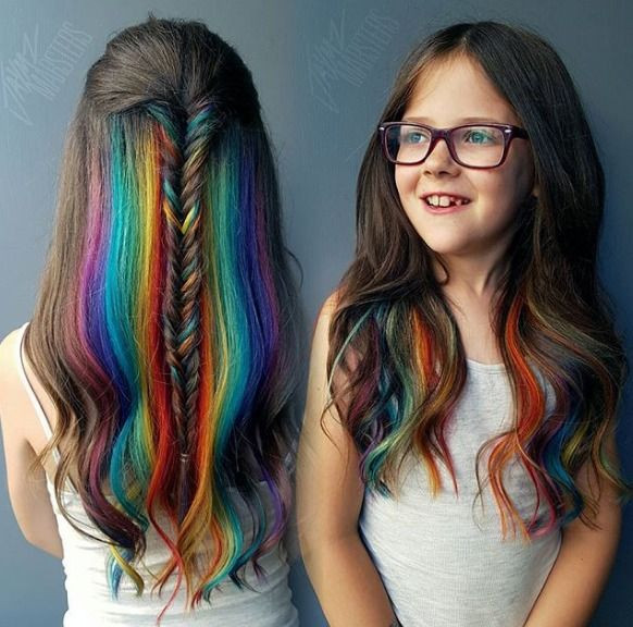 Kids Rainbow Hair
 Pin by Christina Bigz on hair
