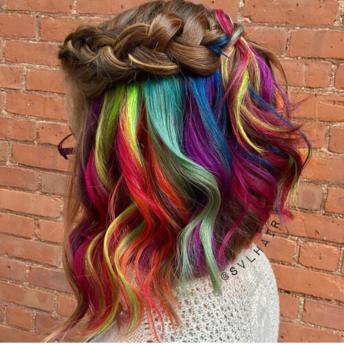 Kids Rainbow Hair
 29 Colorful Rainbow Hair Ideas Trending in 2019