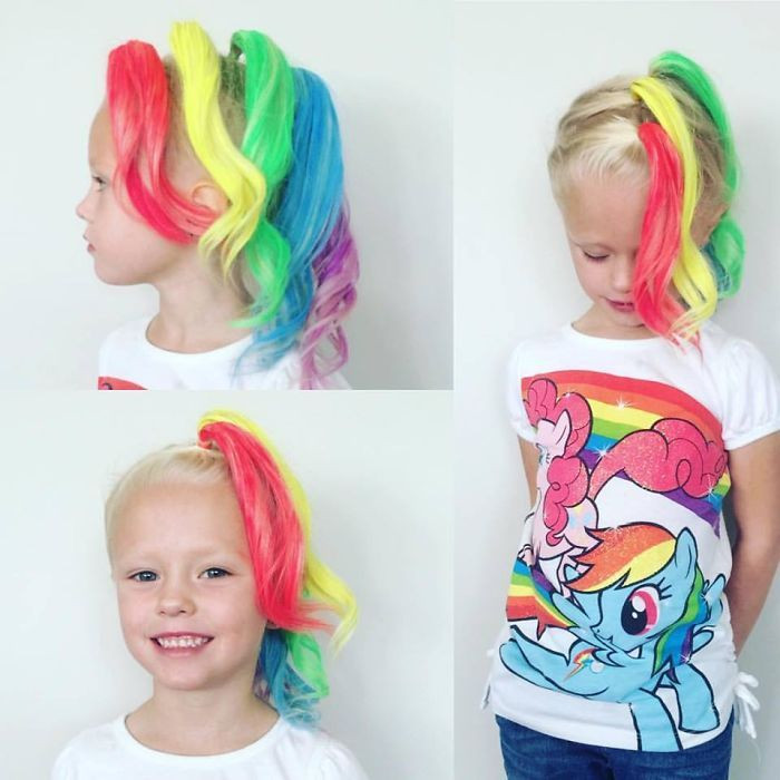 Kids Rainbow Hair
 17 Best images about Kids crazy hair on Pinterest