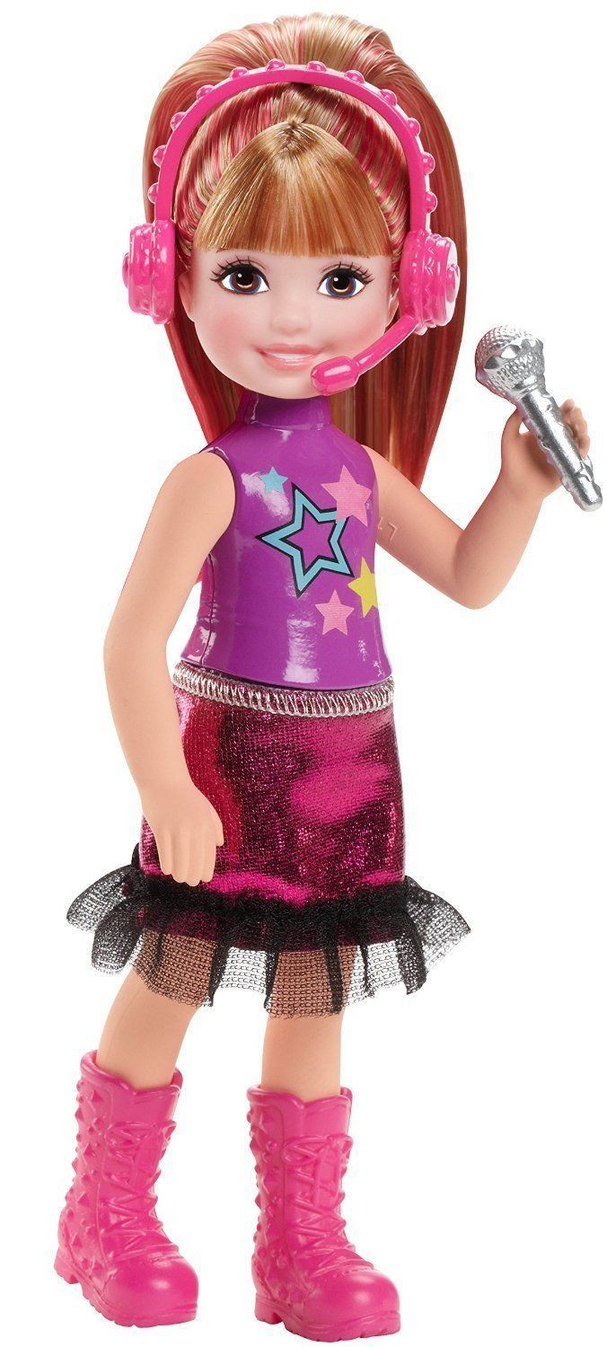 Kids Show Girl With Pink Hair
 Barbie in Rock n Royals Princess Chelsea Doll with