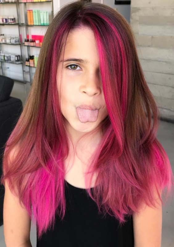 Kids Show Girl With Pink Hair
 43 Hottest Red Hair Color Shades to Show f in 2018