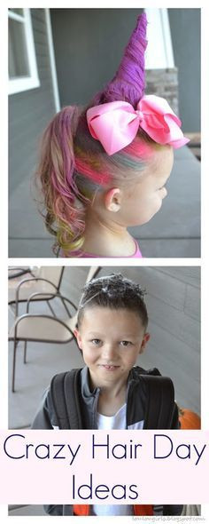 Kids Show Girl With Pink Hair
 Crazy Hair Day Ideas