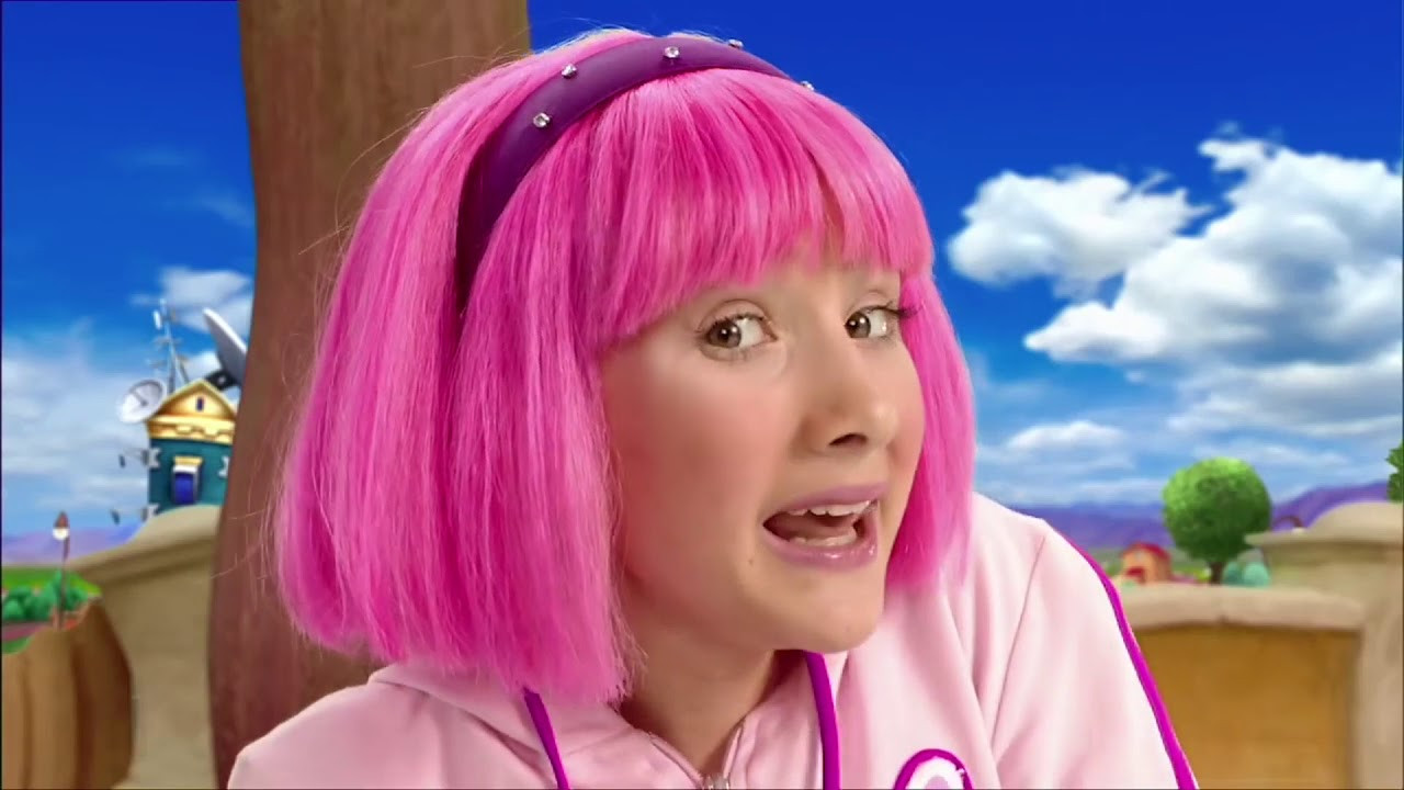 Kids Show Girl With Pink Hair
 LAZY TOWN MEME THROWBACK Time To Start The Show