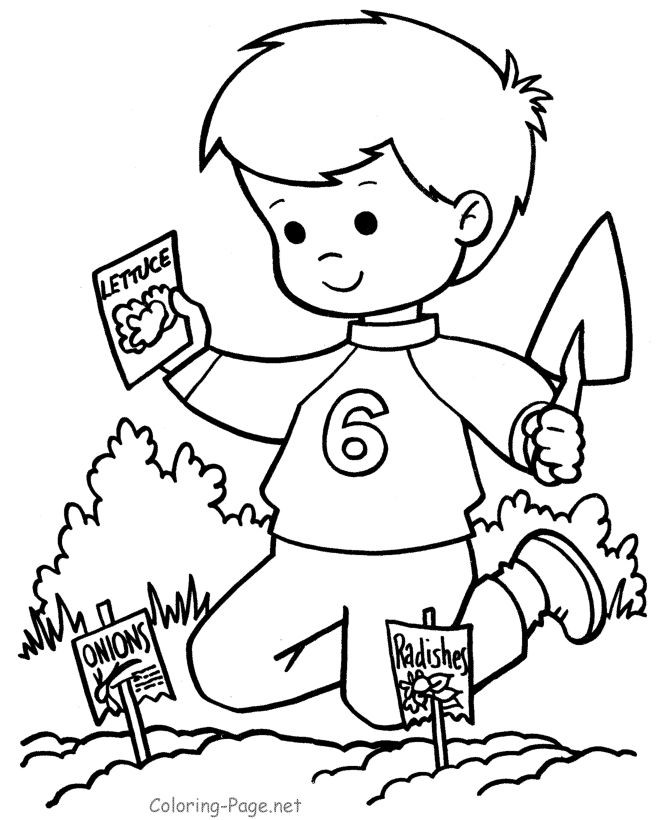 Kids Spring Coloring Pages
 65 best images about Coloring Seasons Spring & Summer on