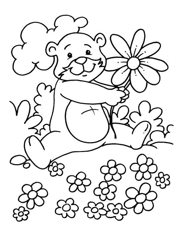 Kids Spring Coloring Pages
 Lovely spring season coloring pages