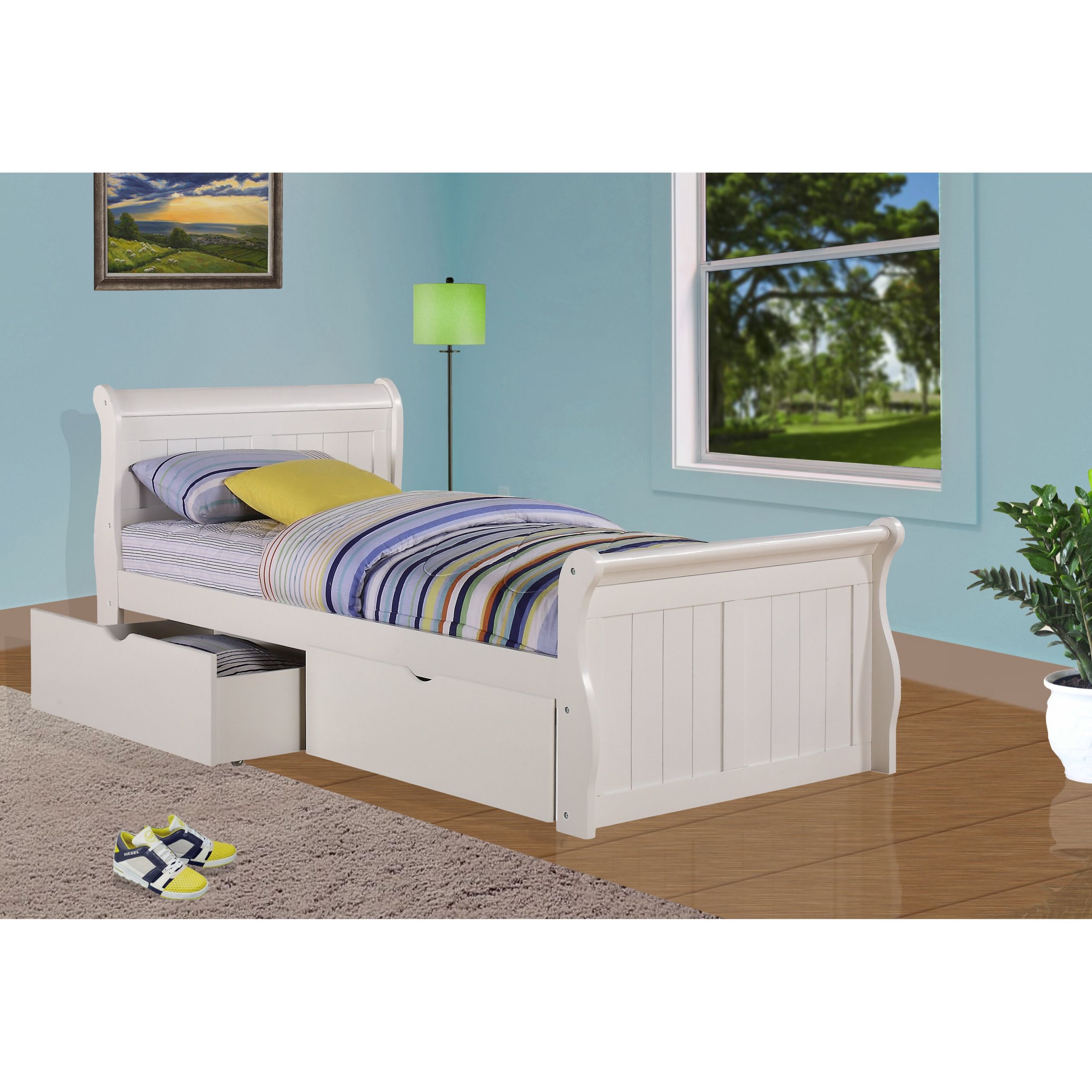 Kids Storage Bed
 Donco Kids Sleigh Bed with Storage & Reviews