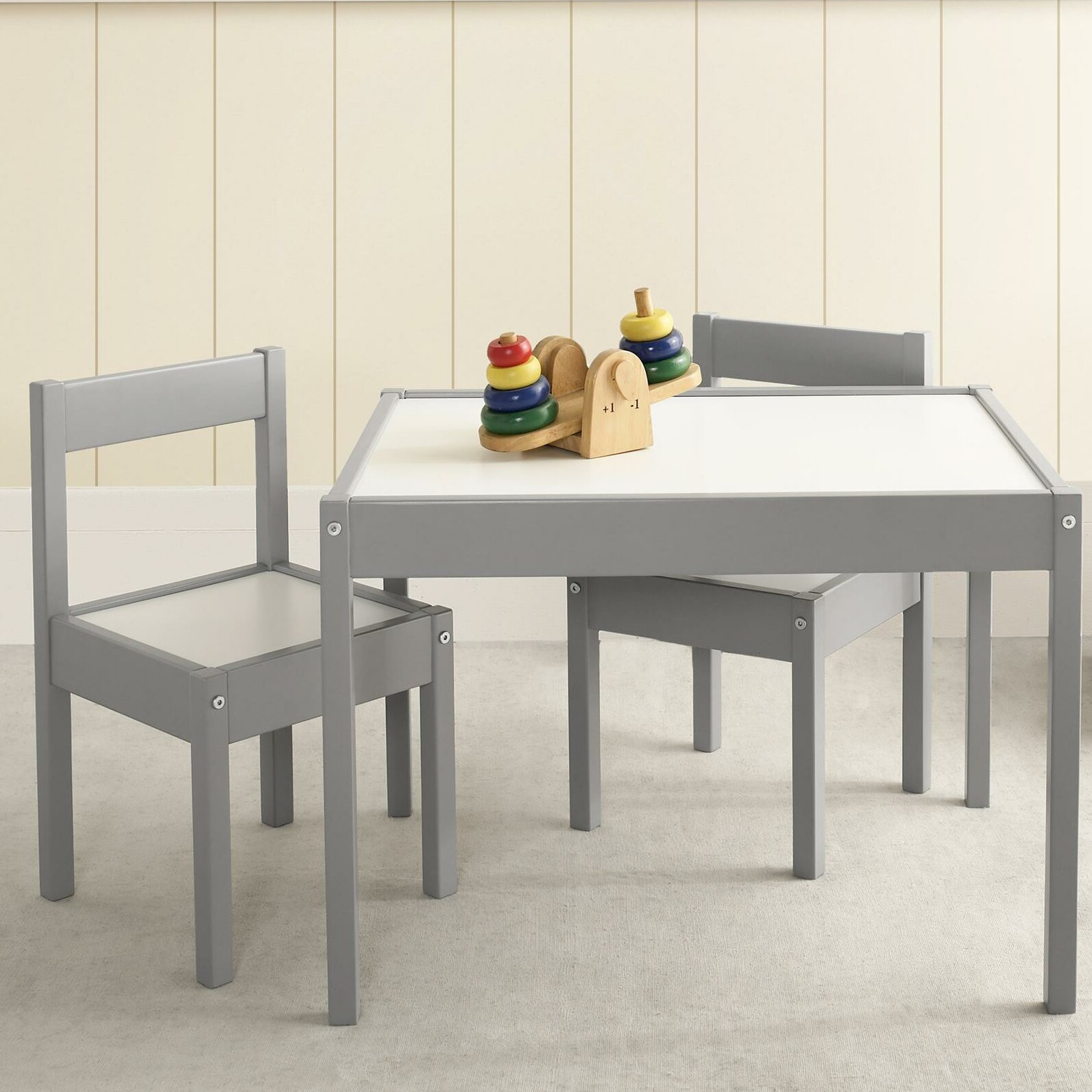 Kids Table And Chairs
 Viv Rae Miriam 3 Piece Rectangular Table and Chair Set