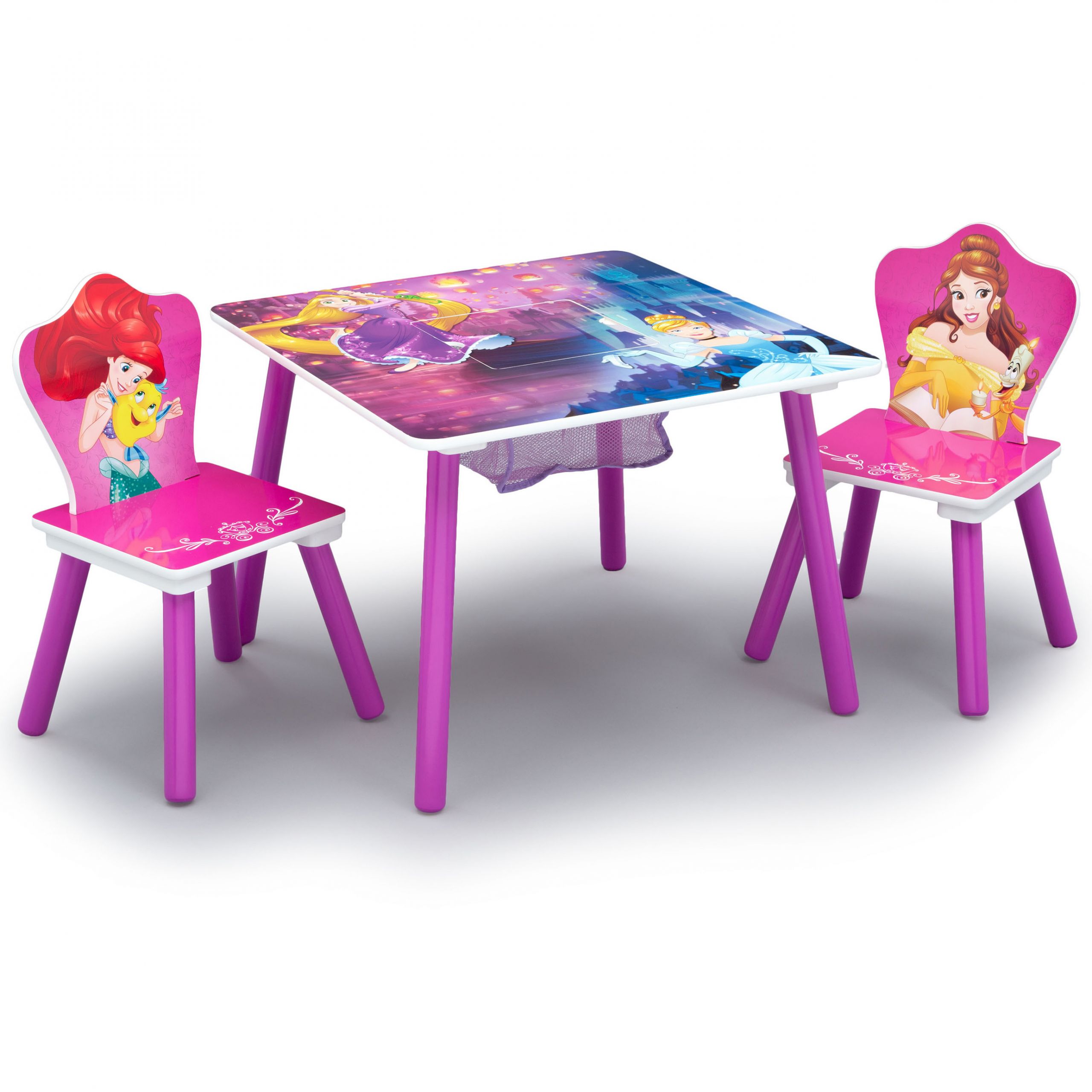 Kids Table And Chairs Walmart
 Disney Princess Wood Kids Storage Table and Chairs Set by