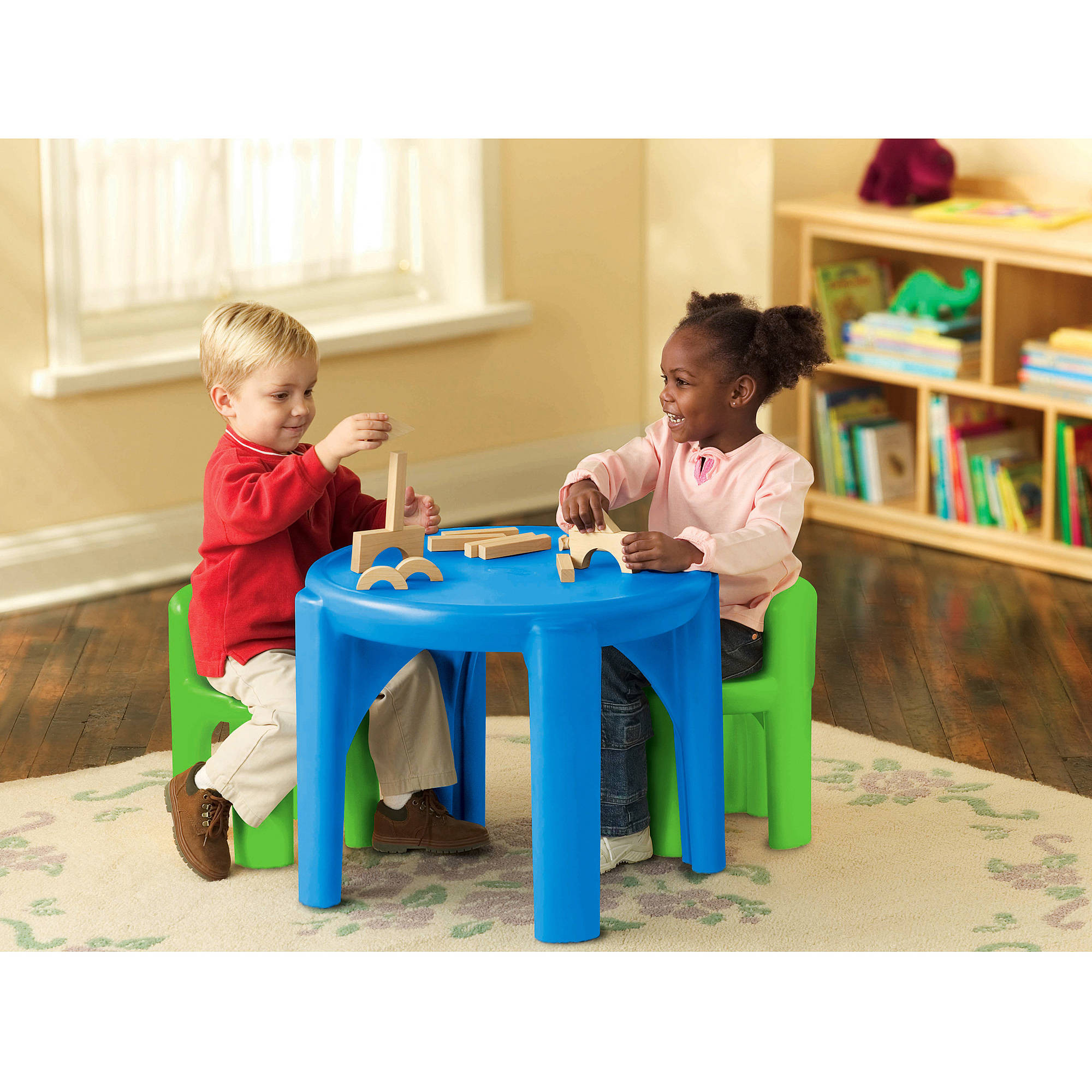 Kids Table And Chairs Walmart
 Little Tikes Table and Chair Set Multiple Colors Green