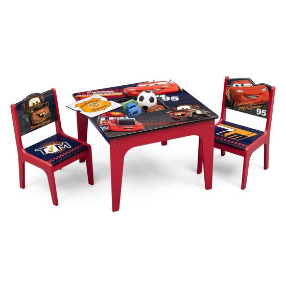 Kids Table And Chairs Walmart
 Delta Children Disney Pixar Cars Deluxe Kids Storage Play