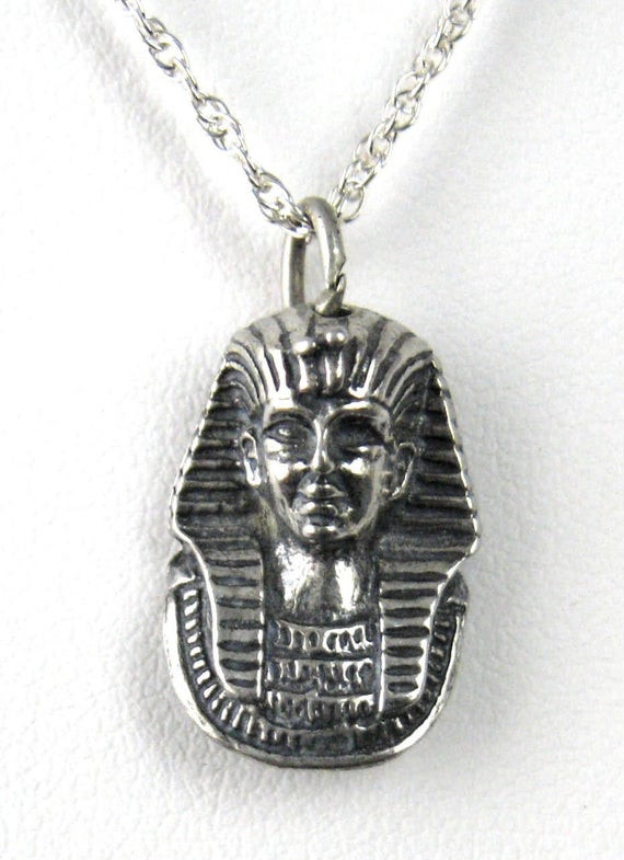 King Tut Necklace
 Necklace King Tut Sterling Silver King Tutankhamun Pendant