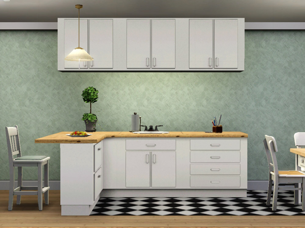 Kitchen Cabinet Counters
 Mod The Sims Simple Kitchen – Counters Islands Cabinets