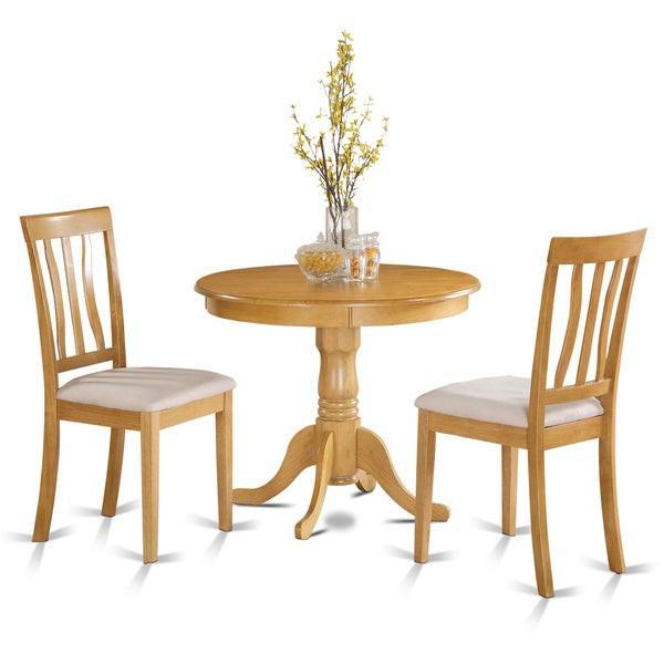 Kitchen Table Small
 Shop Oak Small Kitchen Table Plus 2 Chairs 3 piece Dining