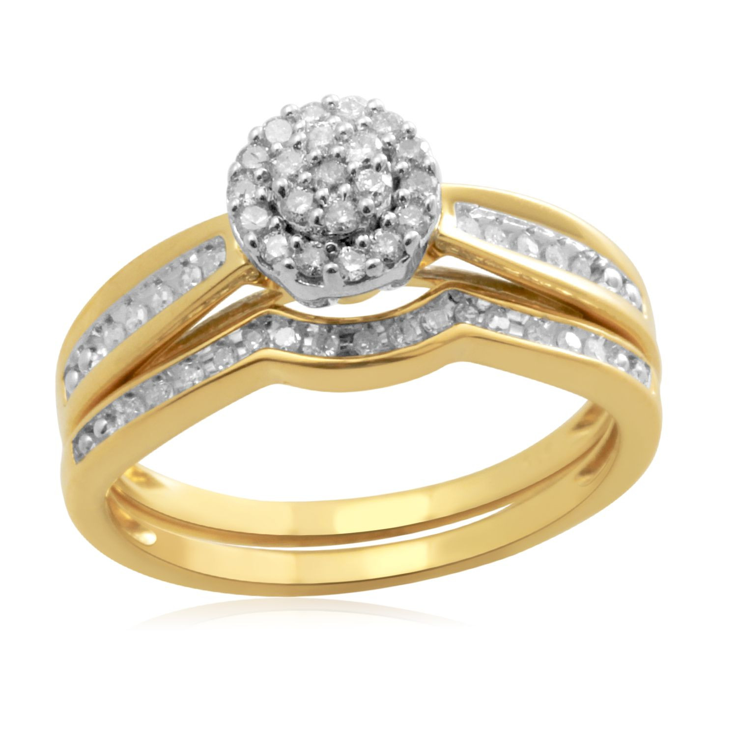 Kmart Wedding Rings
 Eternal Treasures Diamond Wedding Set 1 4 CTTW Lasting