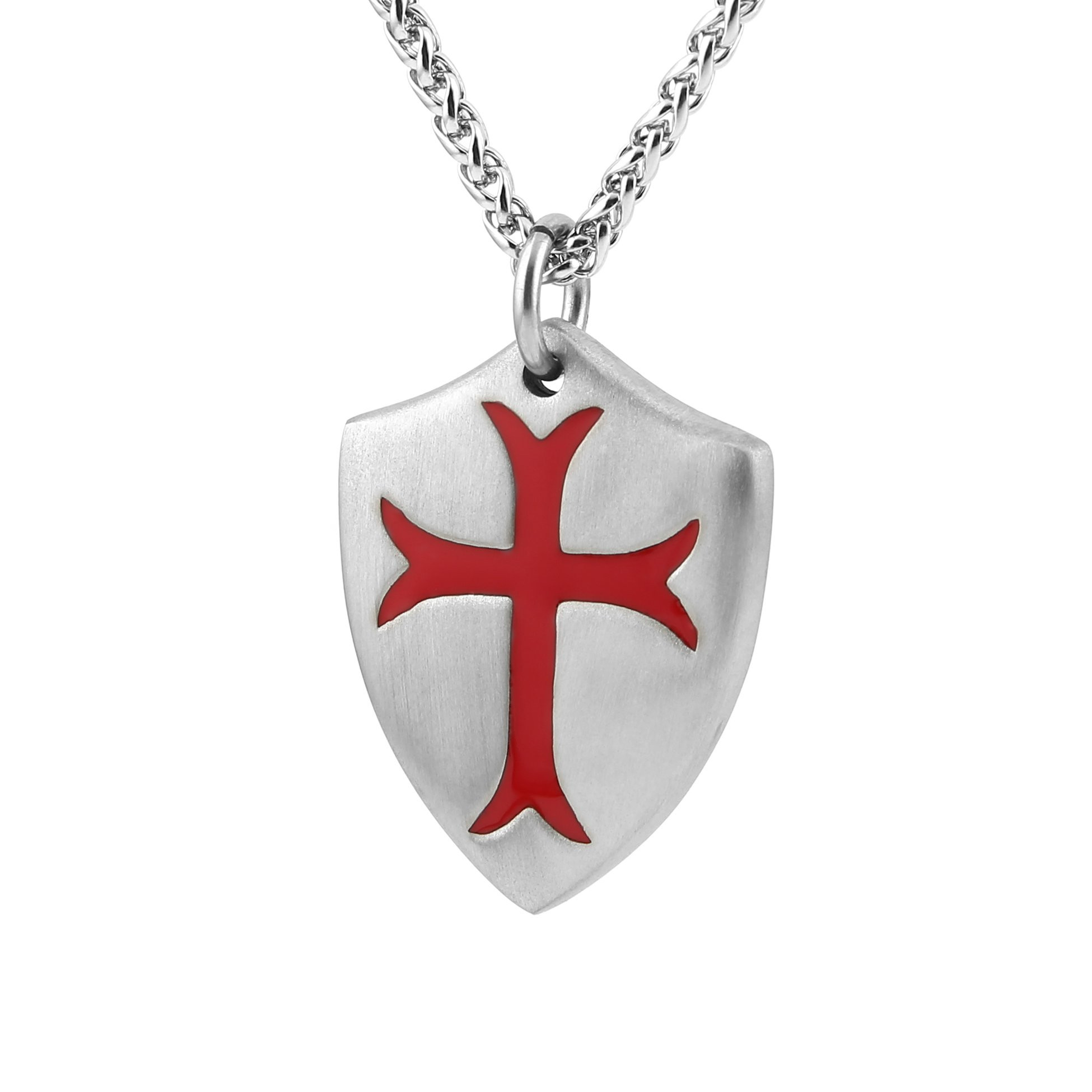 Knights Templar Necklace
 Knights Templar Cross Necklace Pendant For Men Joshua 1 9