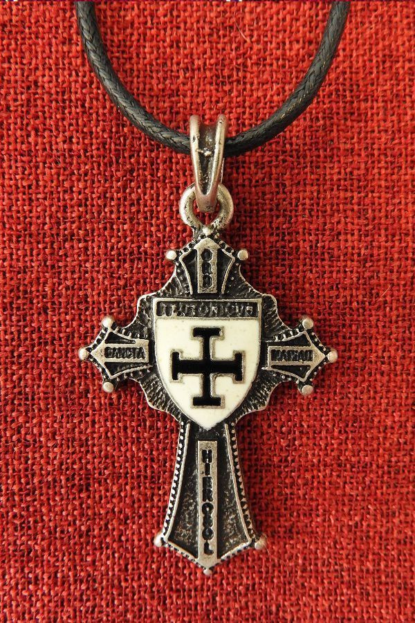 Knights Templar Necklace
 Teutonic Knight Pendant Order Cross Templar Me val King