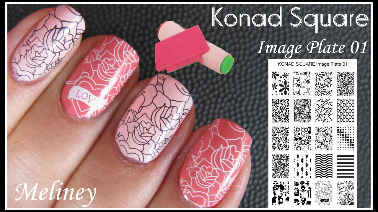 Konad Stamping Nail Art
 KONAD SQUARE IMAGE PLATE STAMPING NAIL ART