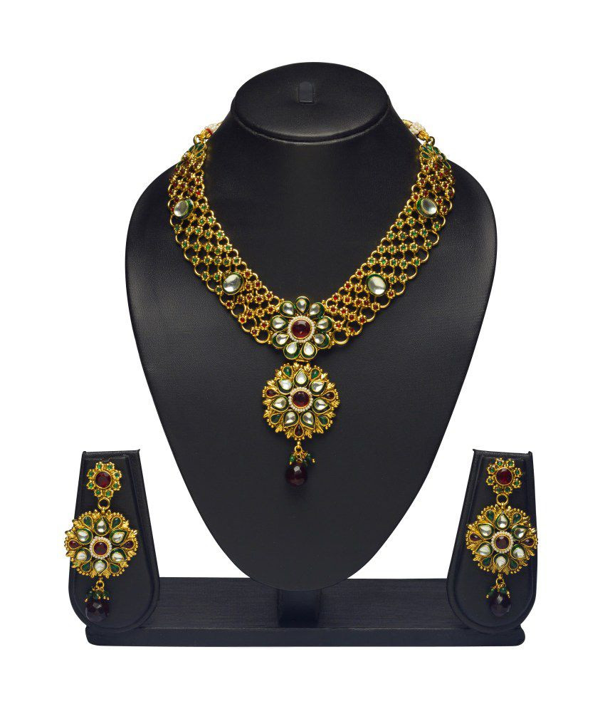Kundan Necklace Sets
 Vk Jewels Kundan Necklace Set Snapdeal price Sets Deals