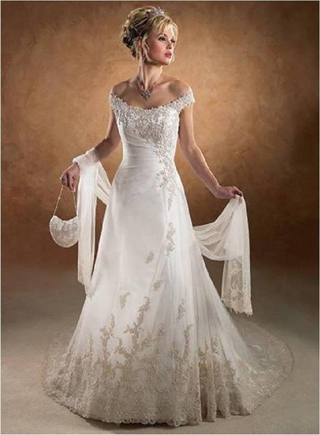 Lace Off The Shoulder Wedding Dress
 f the shoulder lace wedding dress