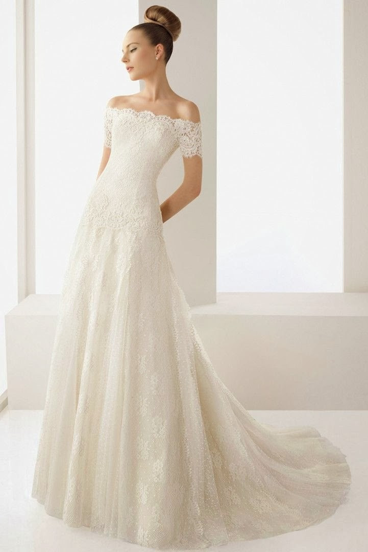 Lace Off The Shoulder Wedding Dress
 Wedding Blog Charming f the shoulder Wedding Dresses