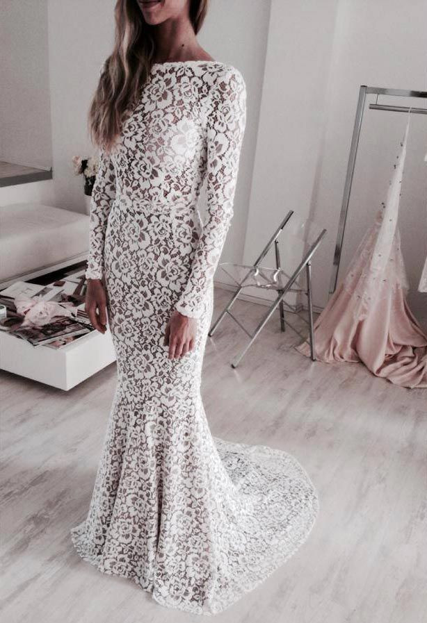 Lace Wedding Dress Pinterest
 Long Sleeved Lace Dress s and for