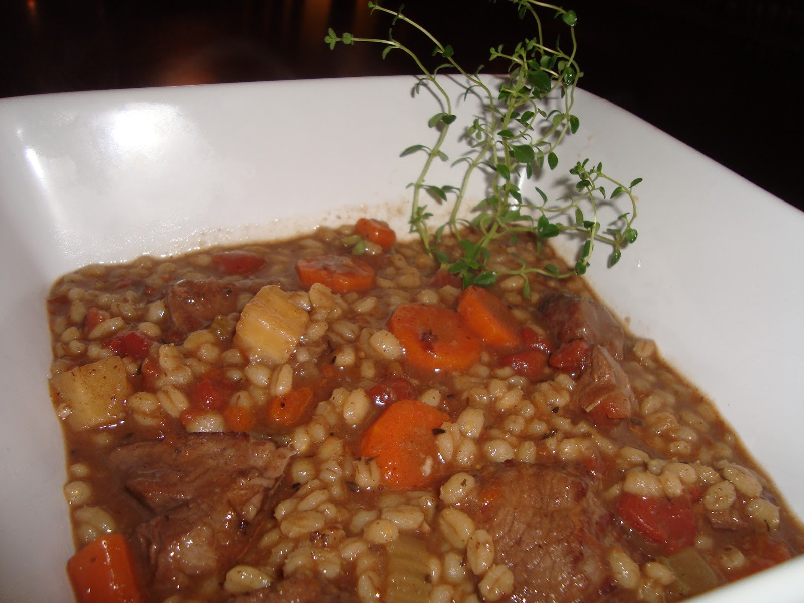 Lamb And Barley Stew
 A Couple in the Kitchen Beef and Barley Stew