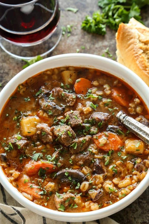 Lamb And Barley Stew
 Slow Cooker Beef and Barley Stew • a farmgirl s dabbles