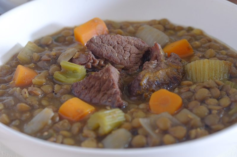 Lamb And Lentil Stew
 Slow Cooker Beef and Lentil Stew