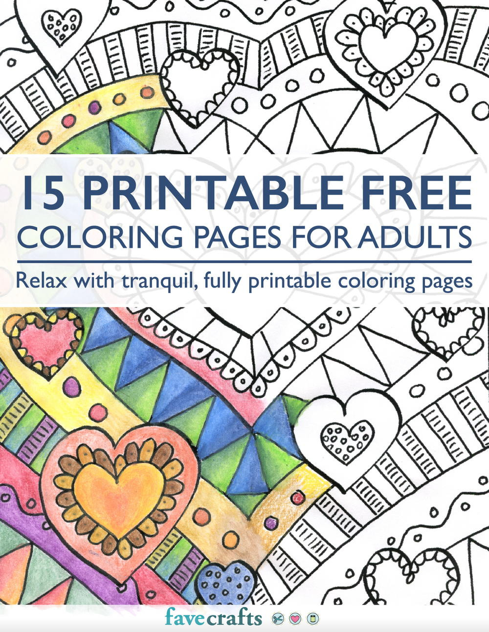 Large Adult Coloring Book
 15 Printable Free Coloring Pages for Adults [PDF