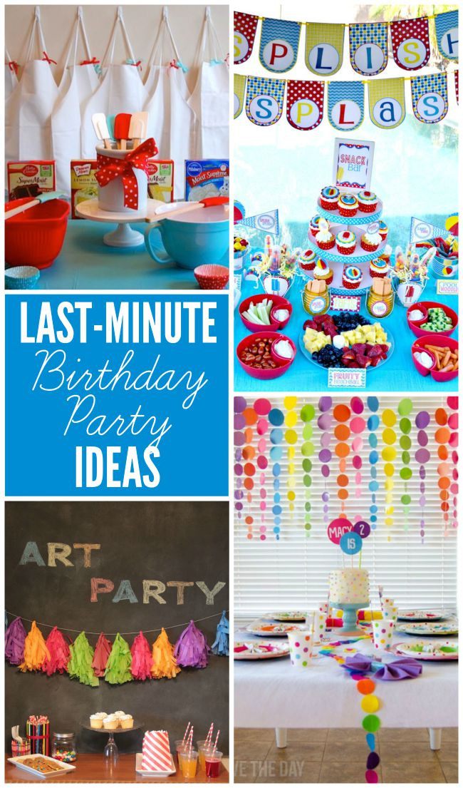 Last Minute Birthday Gift
 Last Minute Party Ideas Design Dazzle
