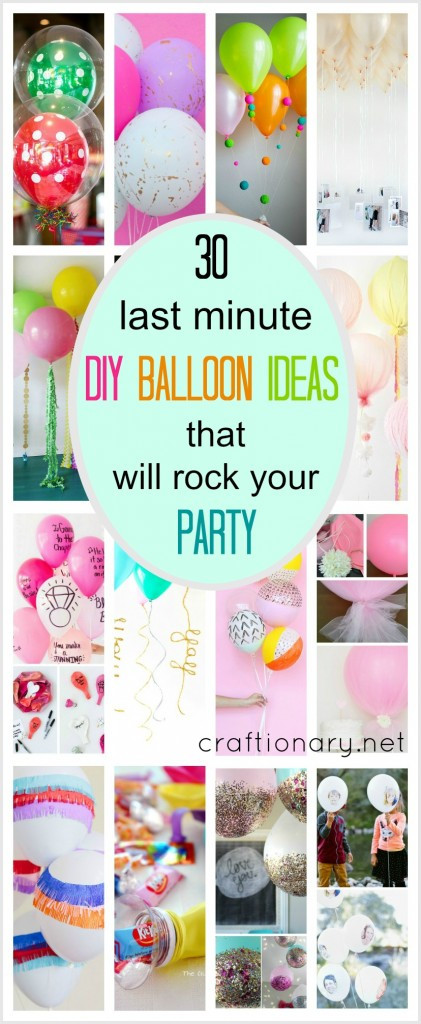 Last Minute Birthday Party Ideas For Adults
 Craftionary