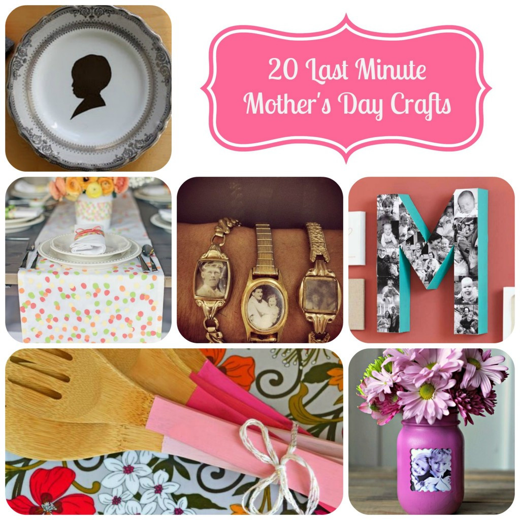 Last Minute DIY Gifts For Mom
 20 Last Minute Mother s Day Crafts