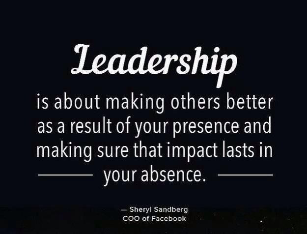Leadership Is Influence Quote
 Leadership quote Presence and absence Making others better