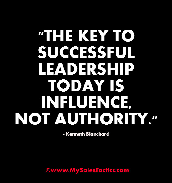 Leadership Is Influence Quote
 Leadership More Influence Less authority
