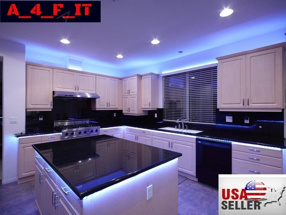 Led Kitchen Under Cabinet Lighting
 4Pcs LED Kitchen Under Cabinet Light Strip RGB SMD 5050