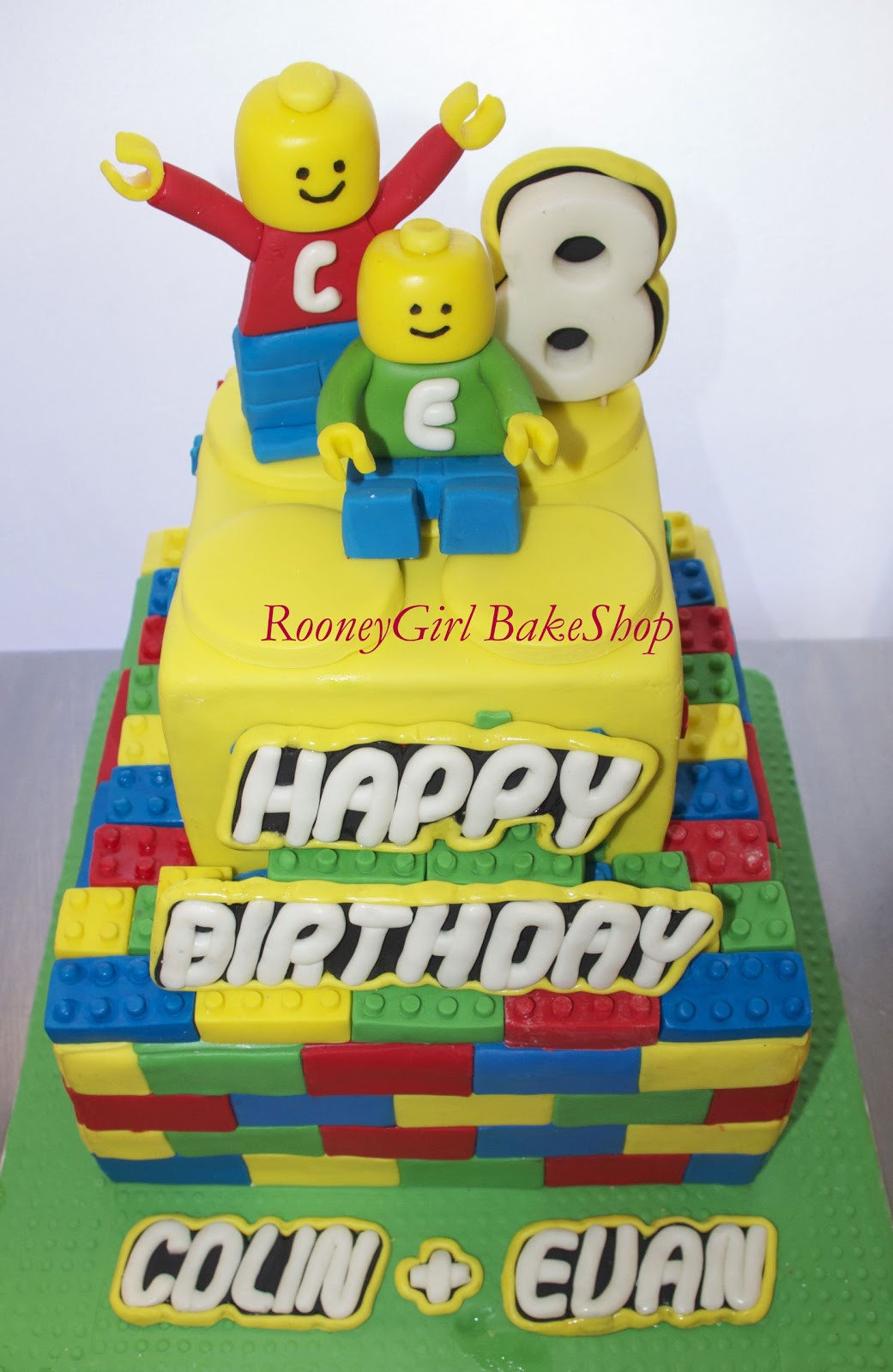Lego Birthday Cakes
 RooneyGirl Cupcakes Starting from Scratch Lego Birthday
