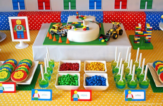 Lego Birthday Party Food Ideas
 "Lego Inspired 5th Birthday Party" Catch My Party