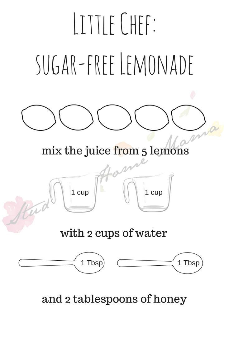 Lemonade Recipes For Kids
 Kids Kitchen Making Sugar free Lemonade Printable Recipe