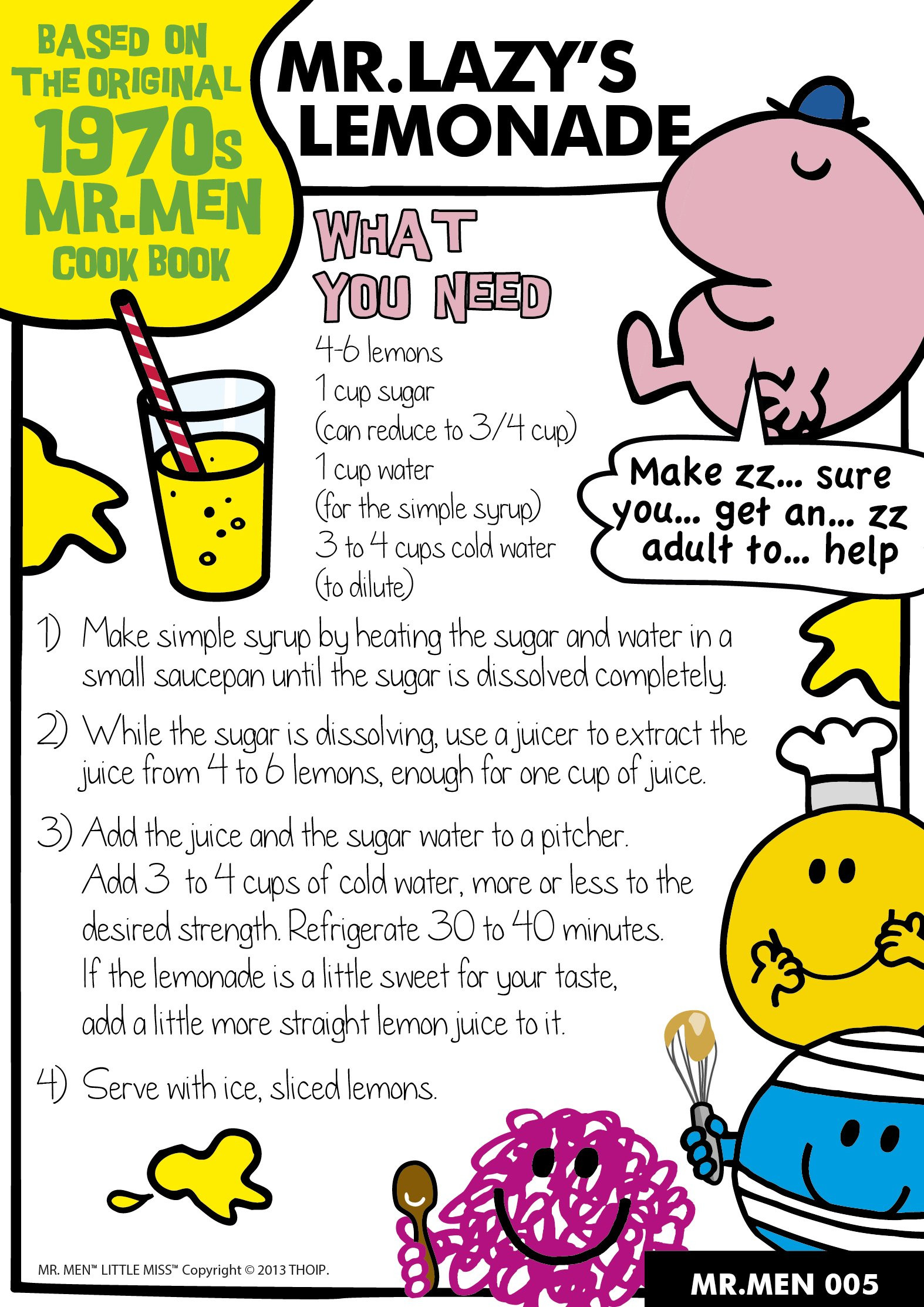 Lemonade Recipes For Kids
 Mr Men Themed Baking Ideas In The Playroom