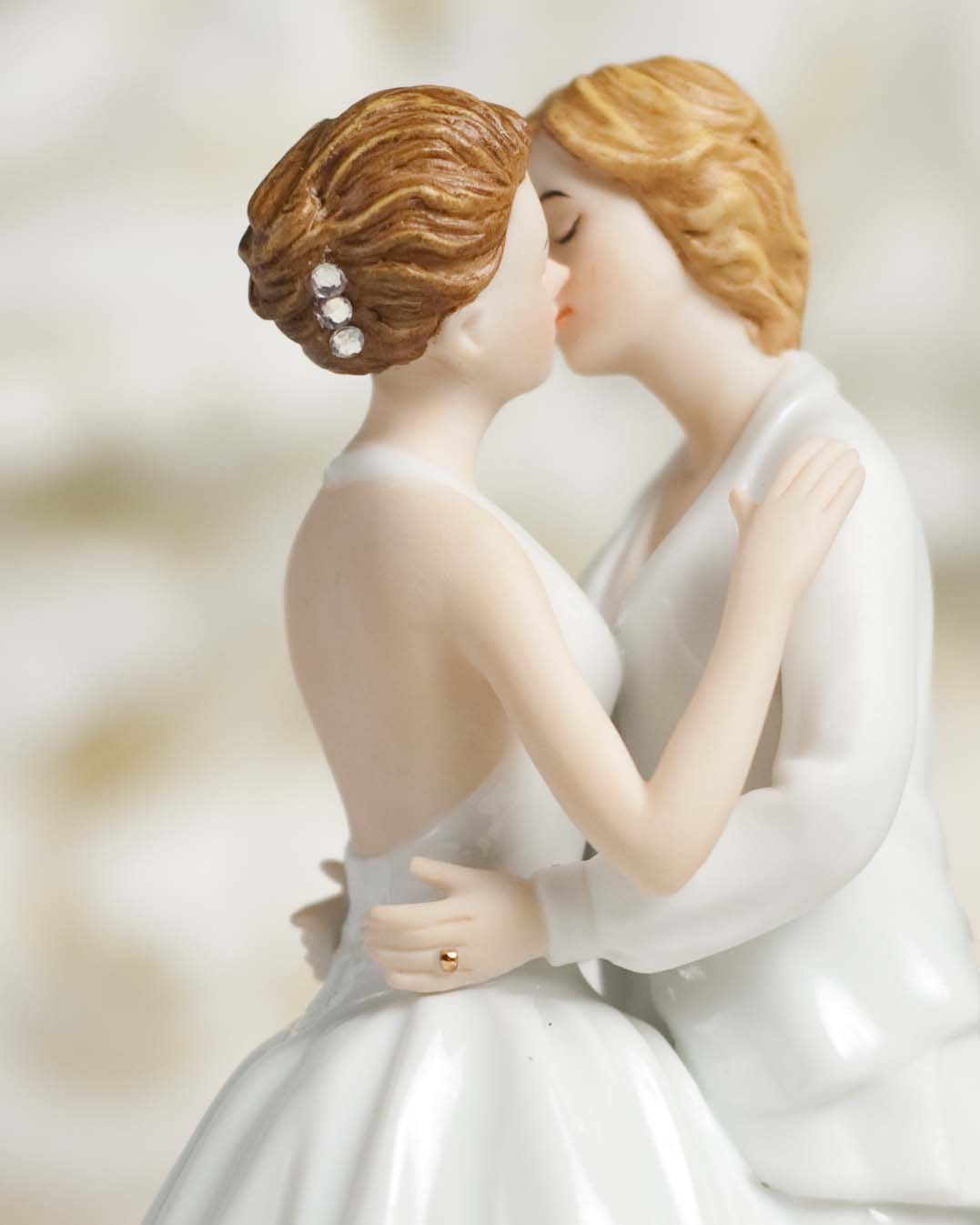 Lesbian Wedding Cake
 "Romance" Gay Lesbian Wedding Cake Topper