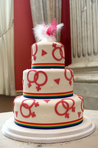 Lesbian Wedding Cake
 33 best images about Lesbian Wedding cakes on Pinterest