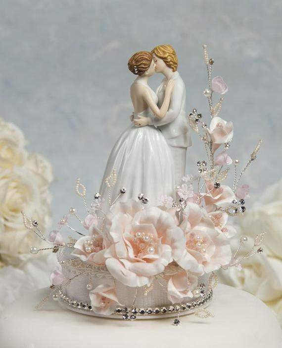 Lesbian Wedding Cake
 Crystal Romance Lesbian Gay Wedding Cake by