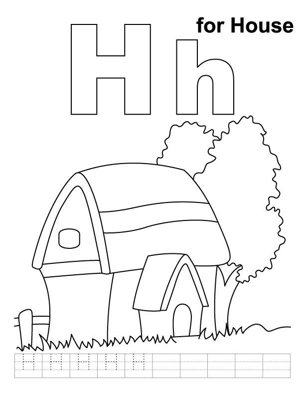 20 Best Letter H Coloring Pages for toddlers - Home, Family, Style and ...