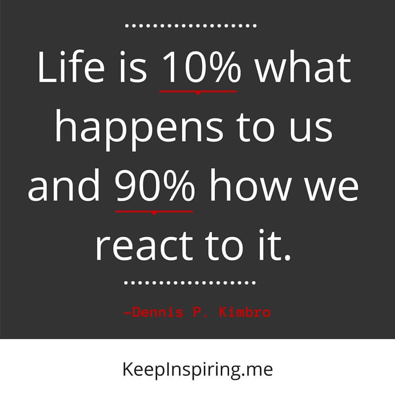 Life Happens Quotes
 Life Is What Happens To You And How You React To