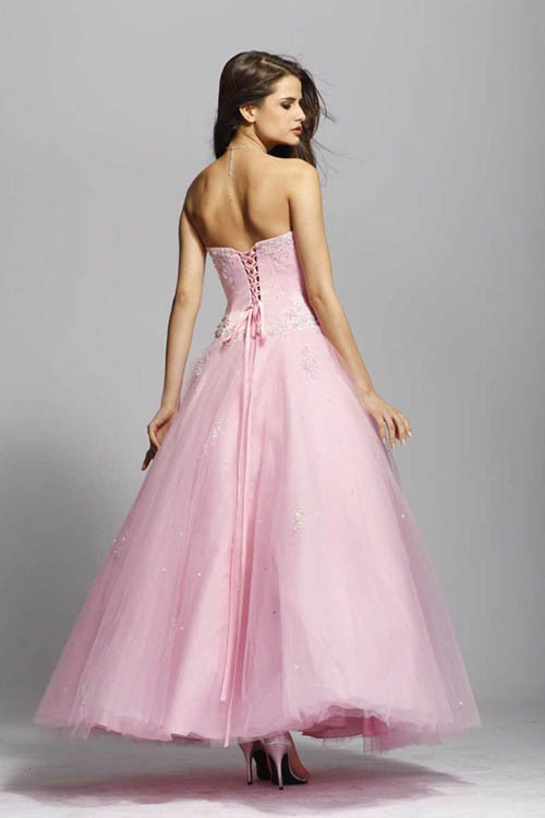 Light Pink Wedding Dresses
 A Wedding Addict Light Pink Wedding Dress in Modest Style