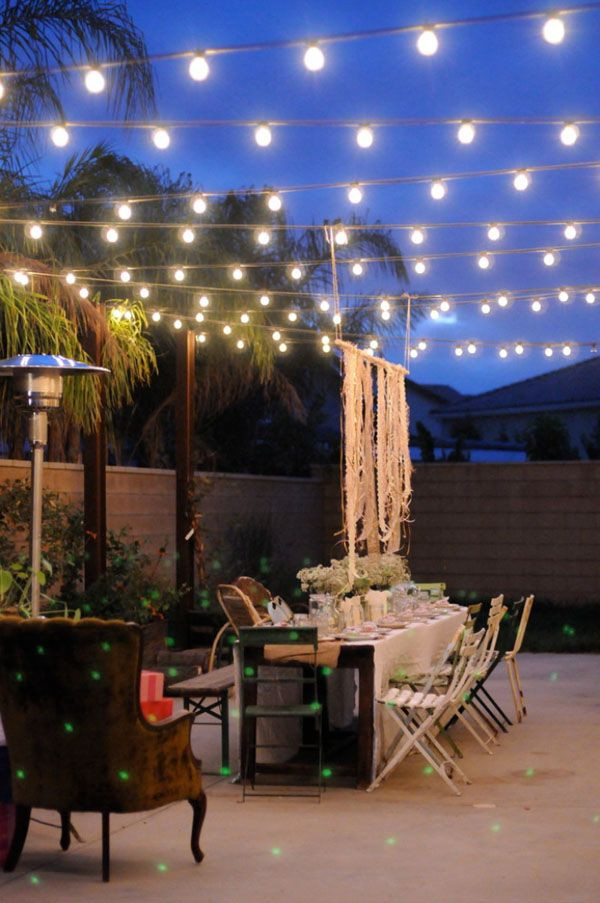 Lighting Ideas For Backyard Party
 Pin on Home upgrades