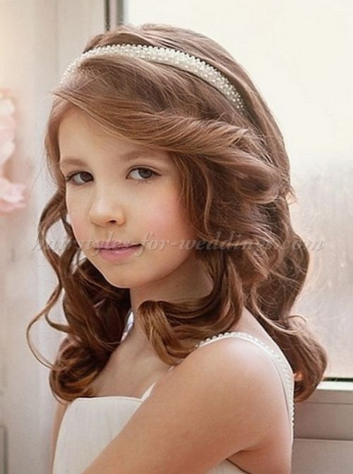 Little Girl Hairstyles With Headbands
 flower girl hairstyle with headband
