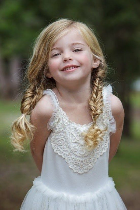 Little Girl Pigtails Hairstyles
 Fishtail pigtails for long haired little girls