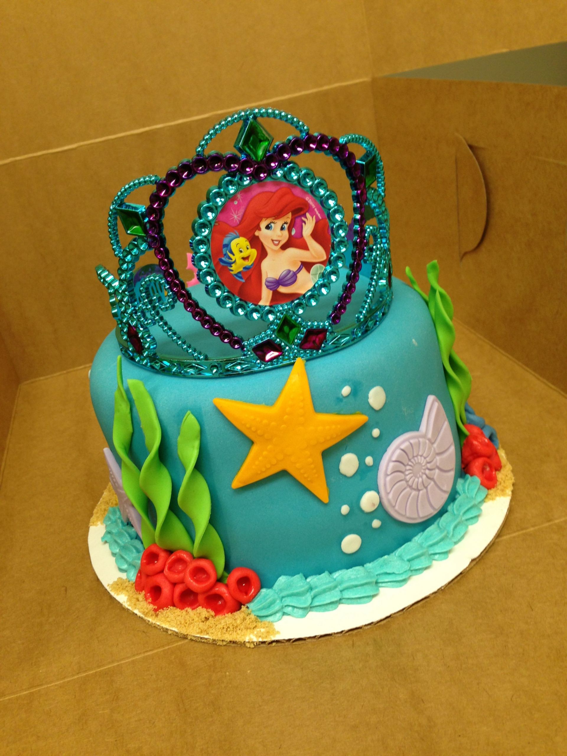 Little Mermaid Birthday Cakes
 Little mermaid birthday cake Earline Shields Shields