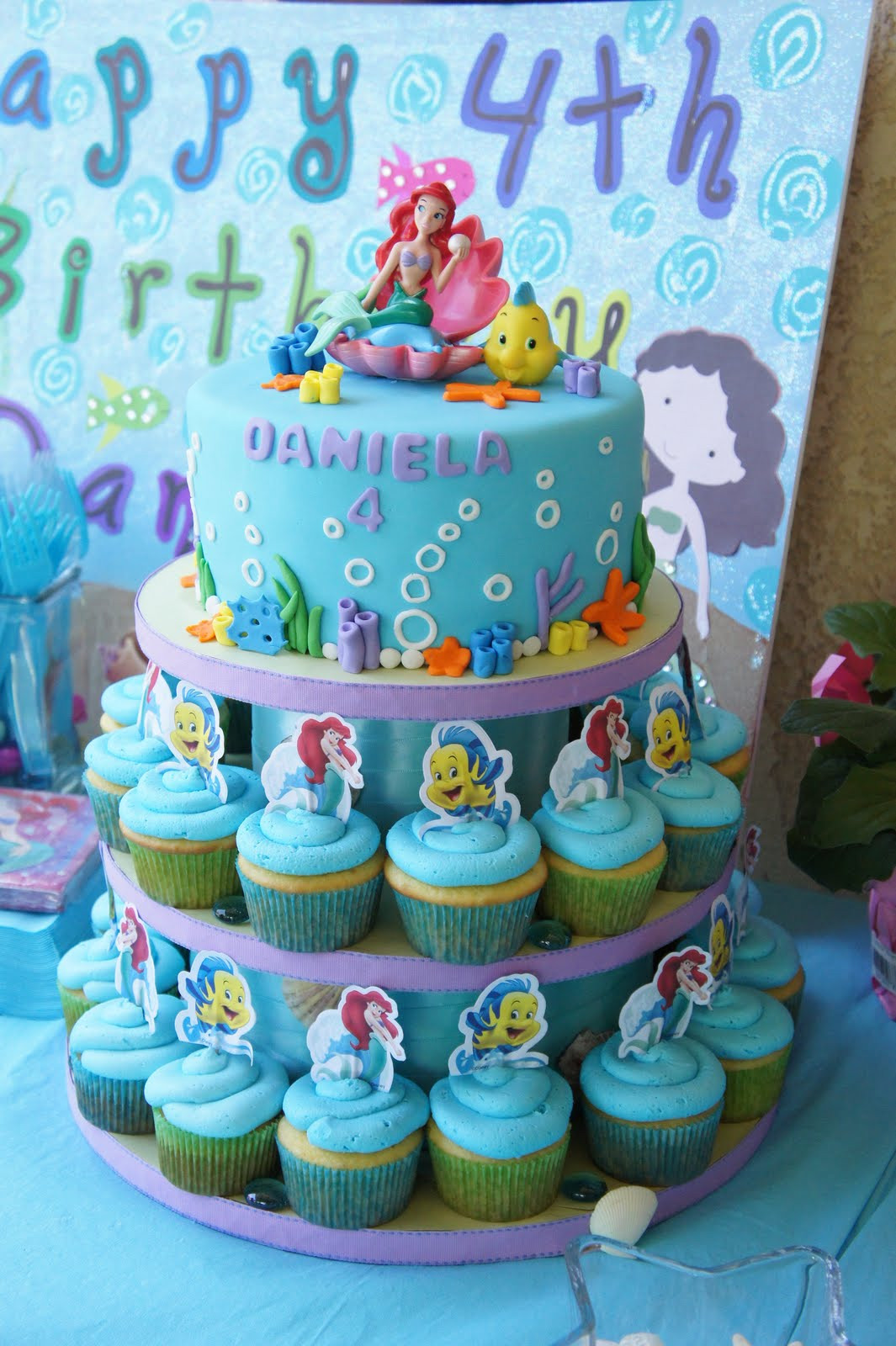 Little Mermaid Birthday Cakes
 Karina s Kakes The Little Mermaid Cake